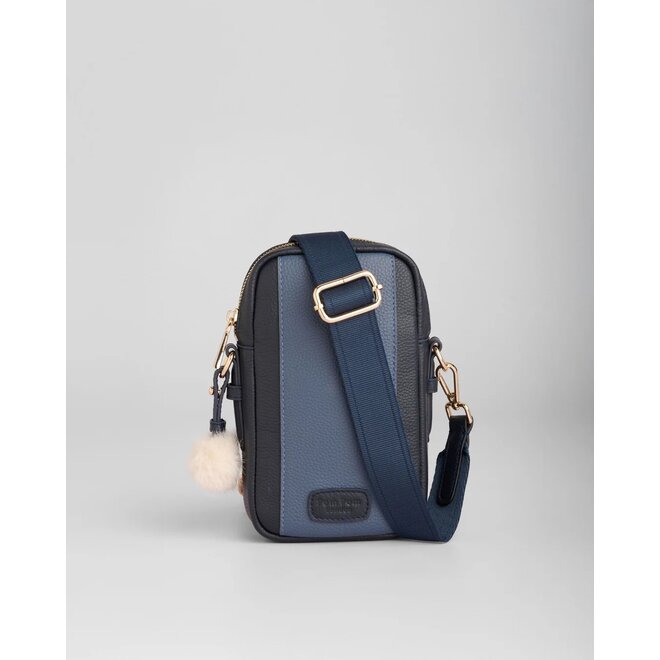 Navy & Slate Blue Eaton Phone Bag