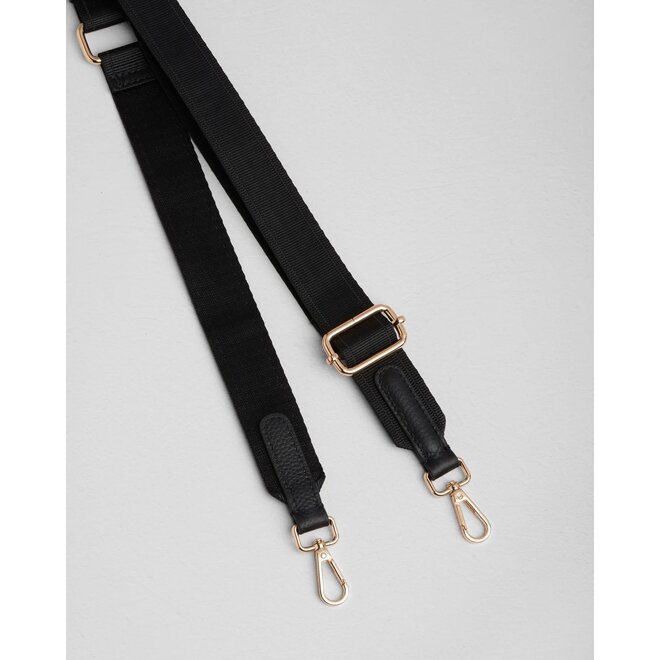 Black Leather Tab Strap