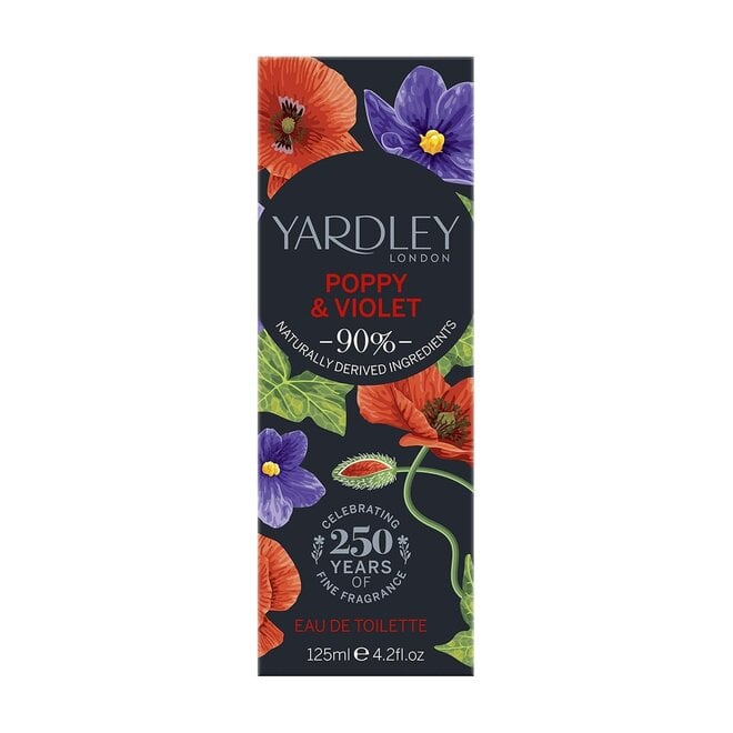 Yardley Poppy & Violet Eau de Toilette 125ml