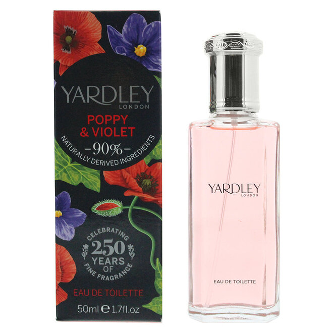 Yardley Poppy & Violet Eau de Toilette 50ml