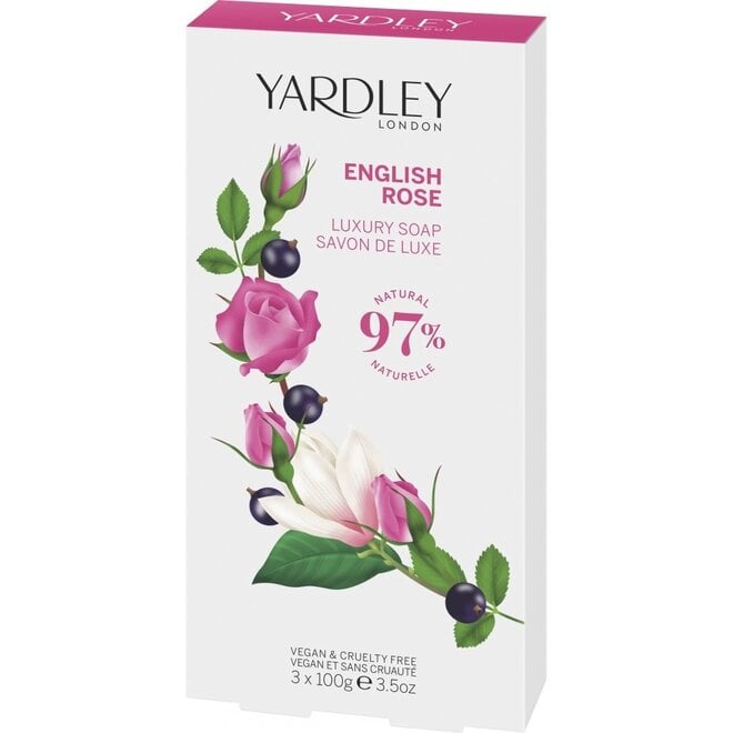 Yardley English Rose Luxury Soap Set