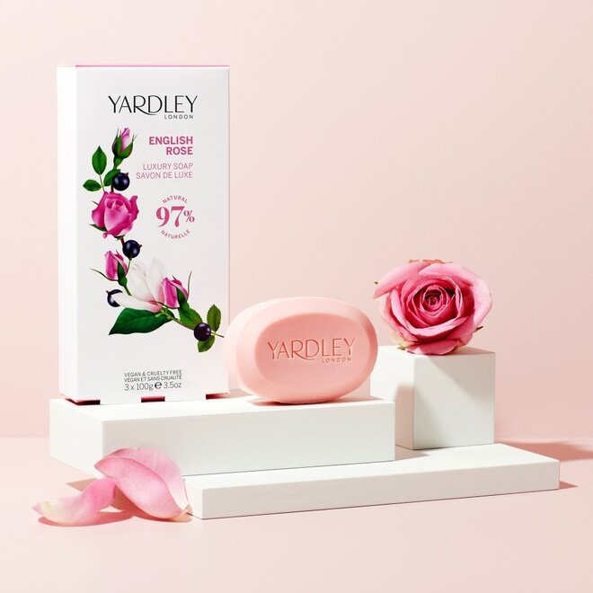 Yardley English Rose Luxury Soap Set