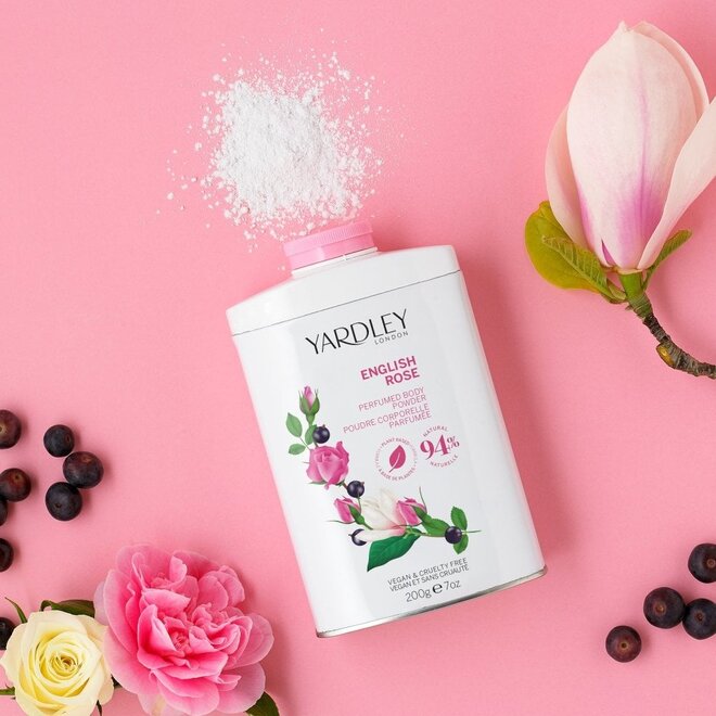 English Rose Perfumed Talc