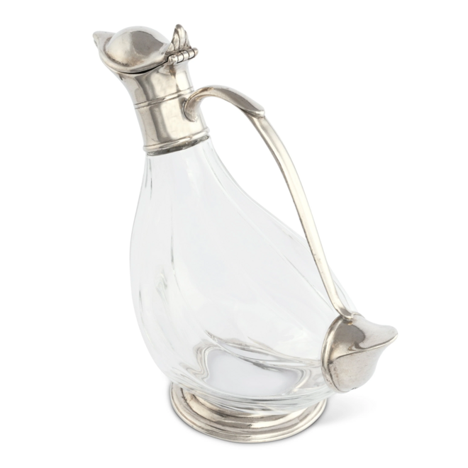 Pewter Duck Wine Decanter