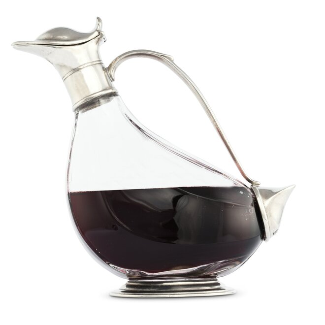 Pewter Duck Wine Decanter