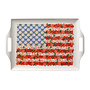 Americana Melamine Serving Platter with Handles