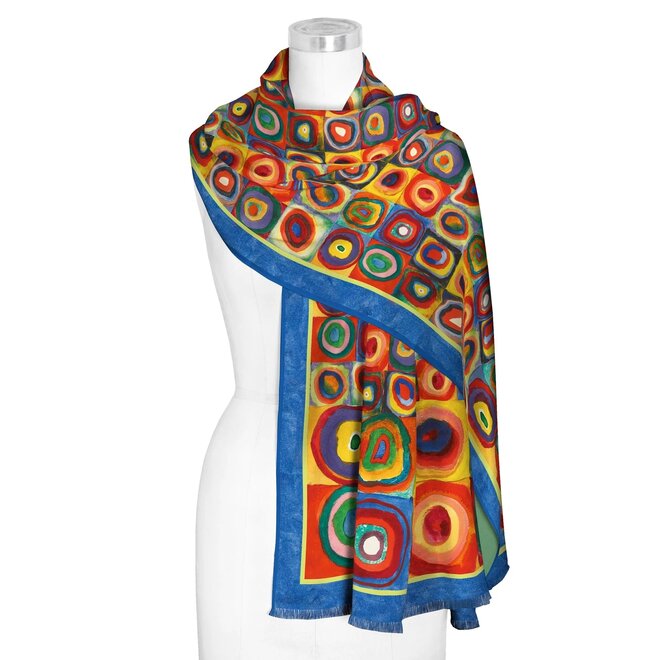 Wassily Kandinsky "Squares with Concentric Circles" Shawl