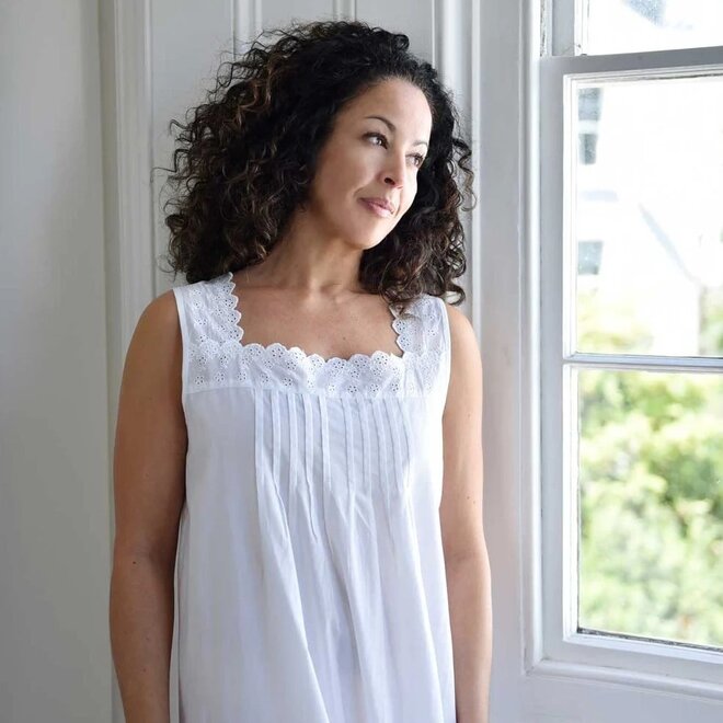 Eva Sleeveless Square Neck Nightgown