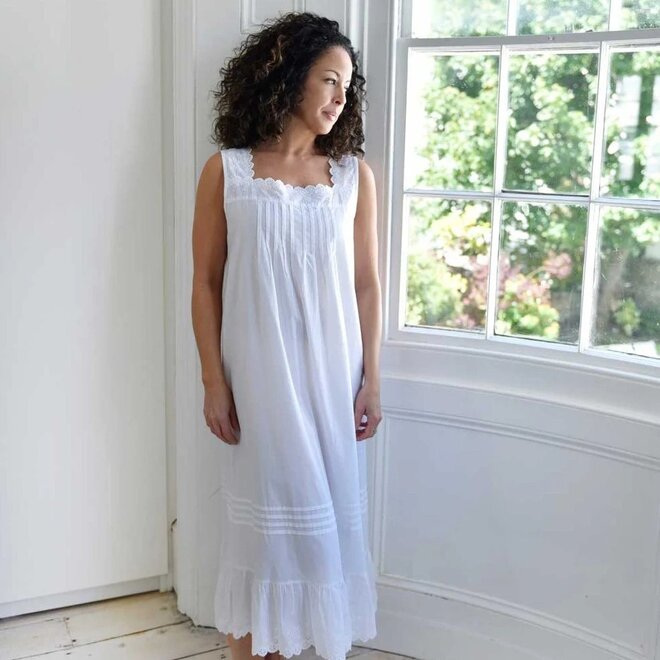 Eva Sleeveless Square Neck Nightgown