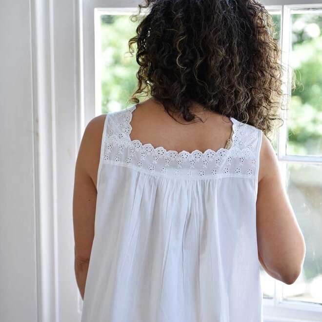Eva Sleeveless Square Neck Nightgown
