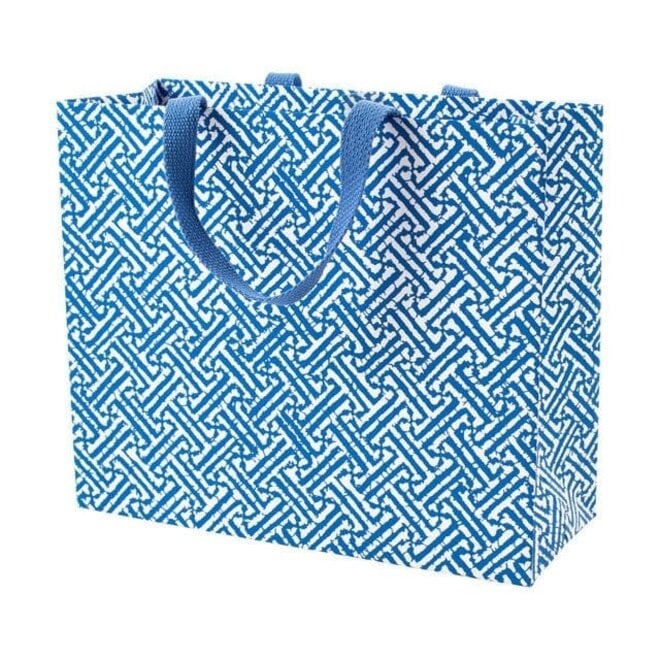 Fretwork Blue Large Gift Bag