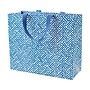 Fretwork Blue Large Gift Bag