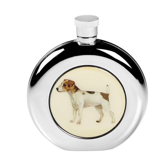 Dog Round Flask