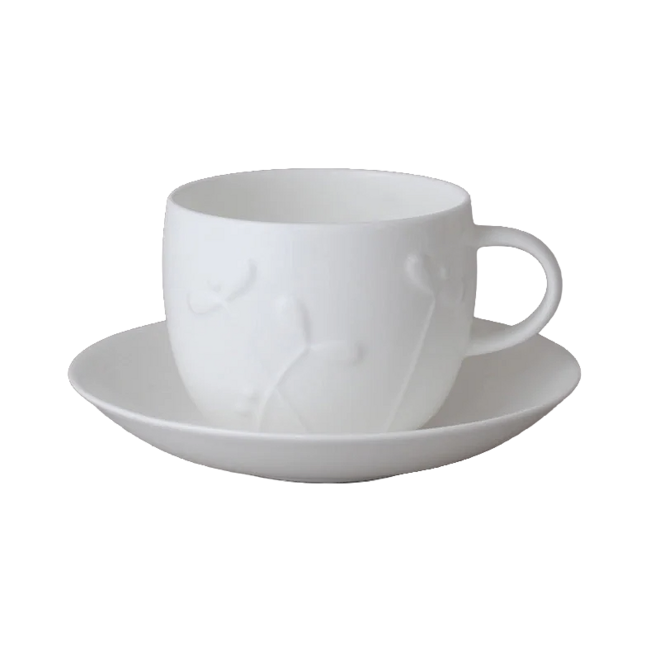 Plum Cress Teacup & Saucer