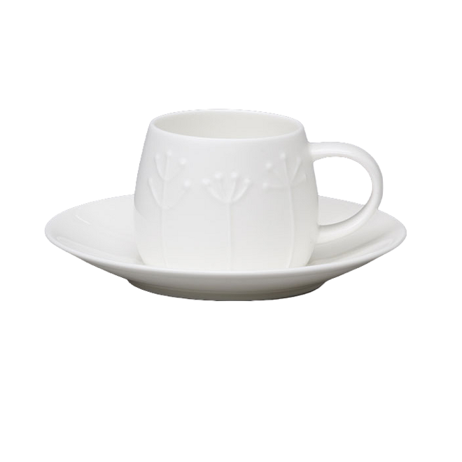 Tulip Sprig Espresso Cup & Saucer