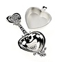 Heart Shaped Tea Strainer With Bowl