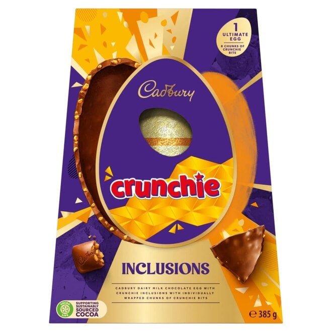 Cadbury Crunchie Inclusions Ultimate Egg 396g