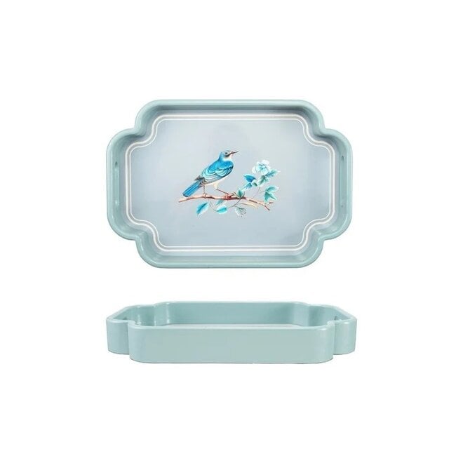 Tray With Birds & Handles