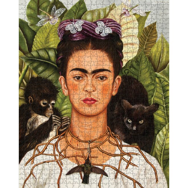 Frida Kahlo: Self-Portrait With Thorn Necklace and Hummingbird 1000-Piece Puzzle