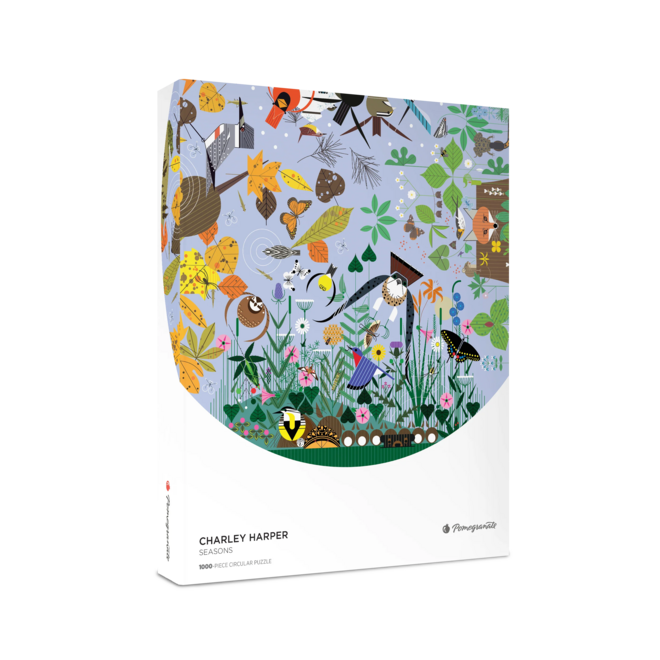 Charley Harper: Seasons 1000-Piece Circular Puzzle