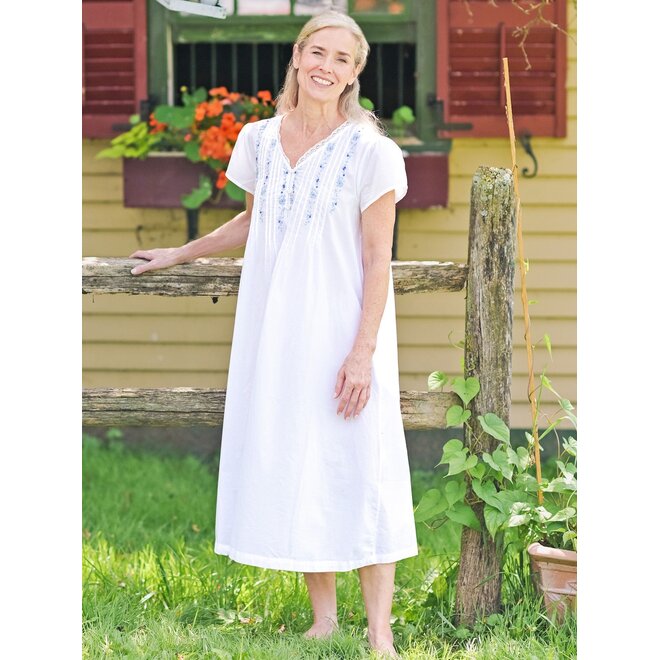 Cottage Scatter White Nighty