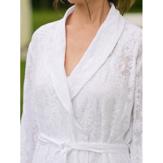 Beloved Lace White Dressing Gown