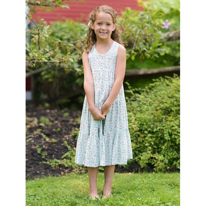 Rosalyn Kids Aqua Dress