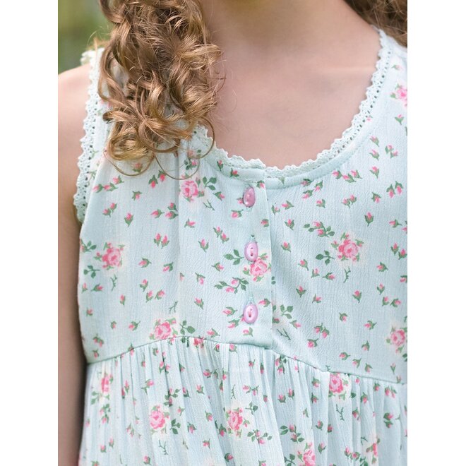 Rosalyn Kids Aqua Dress