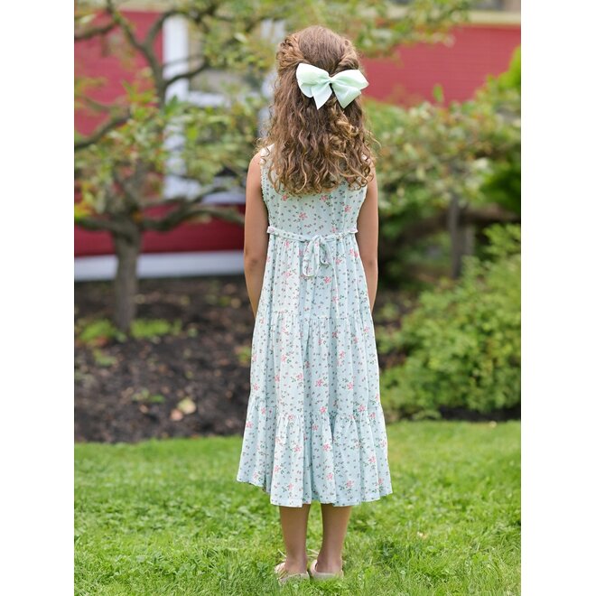 Rosalyn Kids Aqua Dress