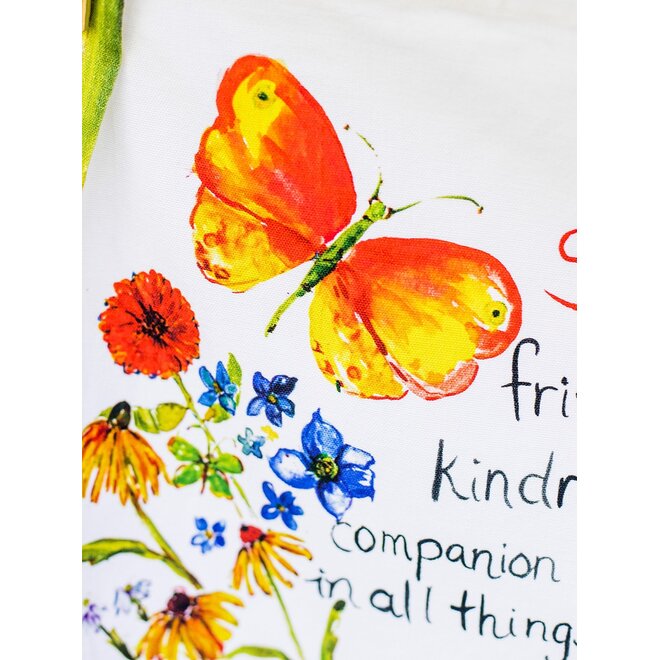 Sister Garden Poem Tea Towel