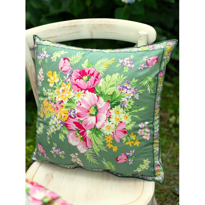 Charming Jade Green Cushion