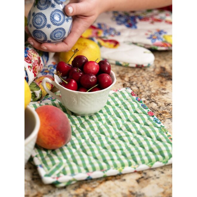 Fruit Basket Patchwork Potholder Set