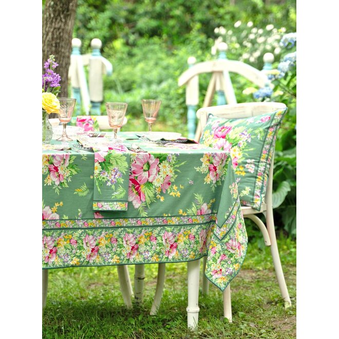 Charming Jade Green 60" x 90" Tablecloth