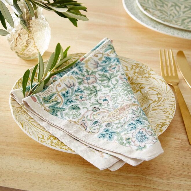 Morris & Co. Strawberry Thief Cotton Napkin Set