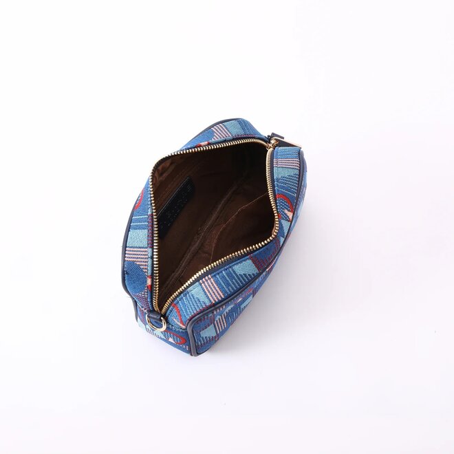 Transport for London Piccadilly Moquette Mind the Gap Camera Crossbody Bag