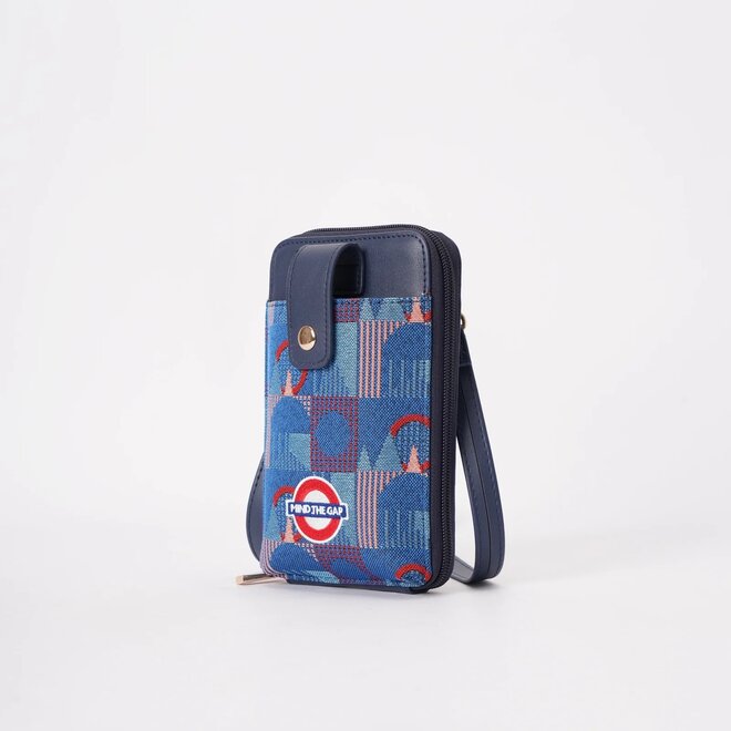 TfL Piccadilly Moquette Mind the Gap Phone Bag