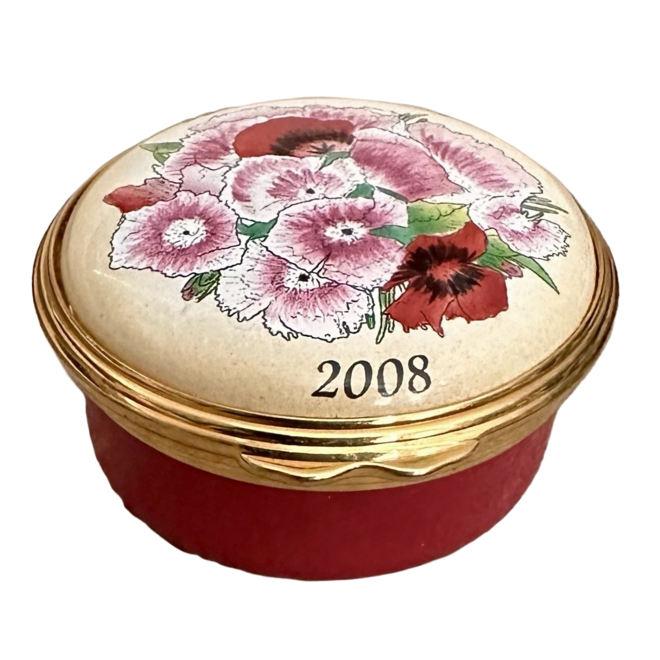 Happy Anniversary 2008 Enamel Trinket Box