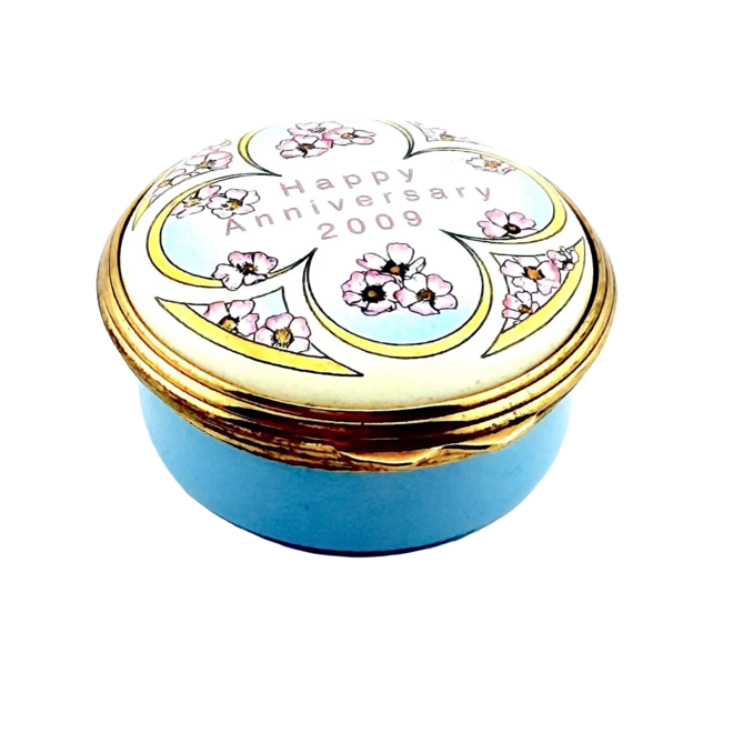 Happy Anniversary 2009 Enamel Trinket Box