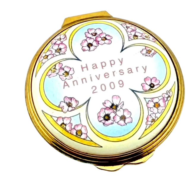 Happy Anniversary 2009 Enamel Trinket Box