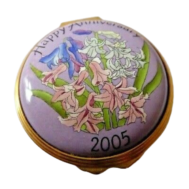 Happy Anniversary 2005 Enamel Trinket Box