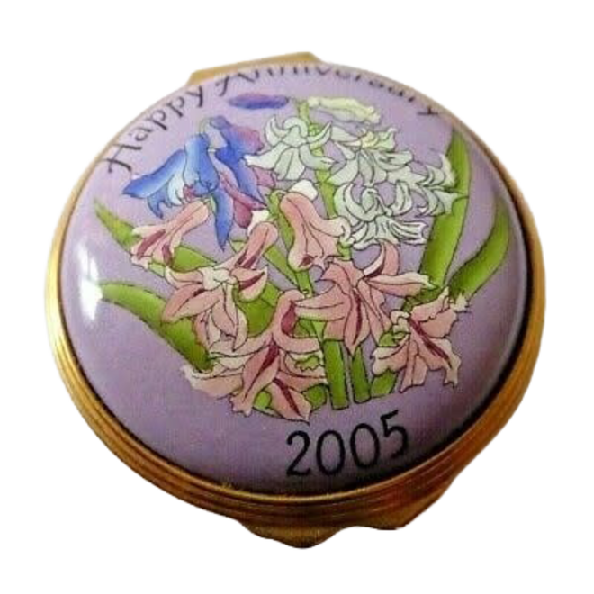 Happy Anniversary 2005 Enamel Trinket Box