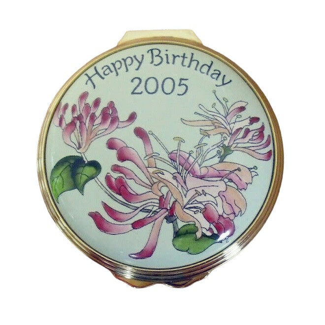 Happy Birthday 2005 Enamel Trinket Box