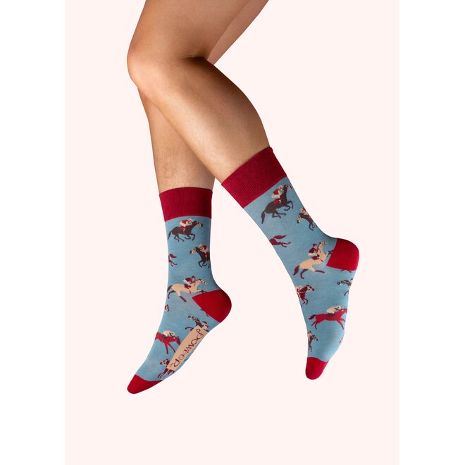 Vintage Race Horses Men's Socks