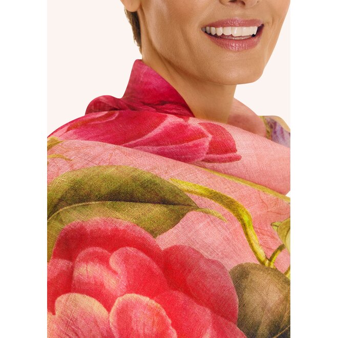 Floral Study Scarf in Petal