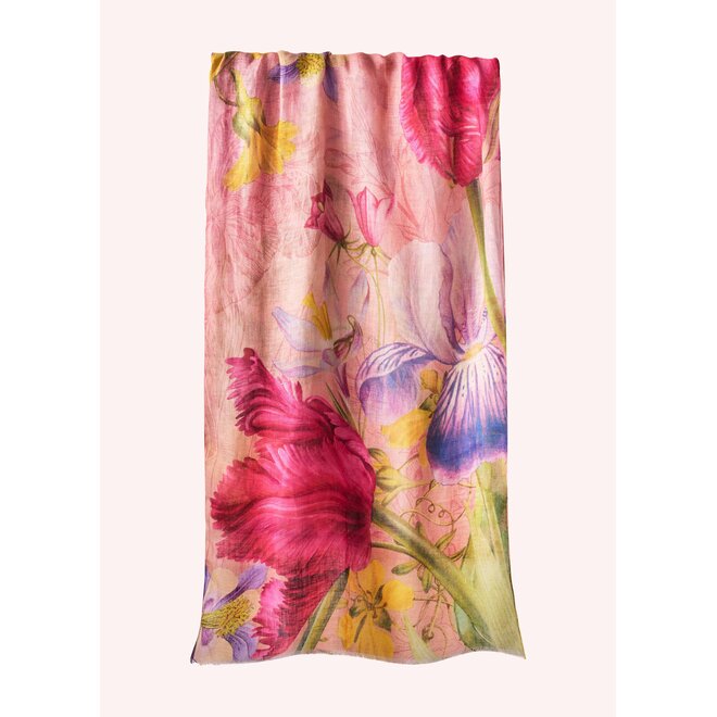 Floral Study Scarf in Petal