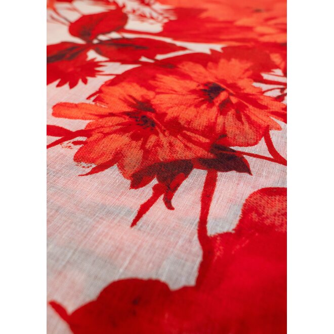 Rouge Blooms Scarf