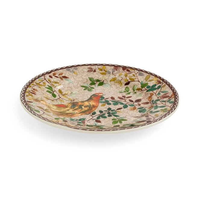 Woodland Accents Salad Plate (Red Grouse)