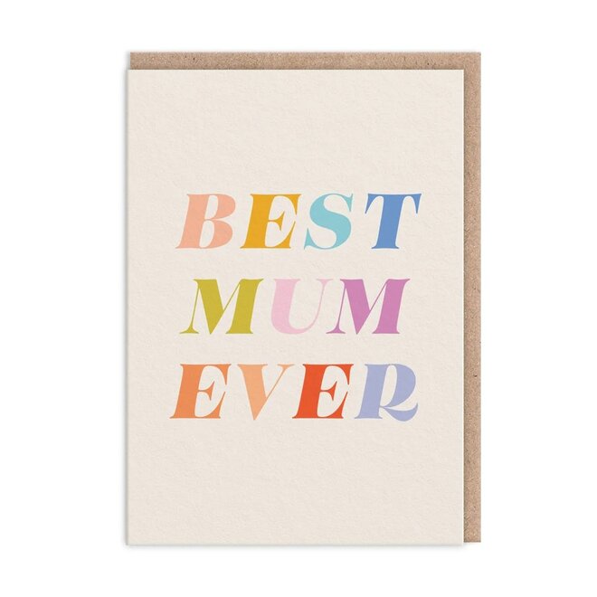 Best Mum Ever Mother's Day Card