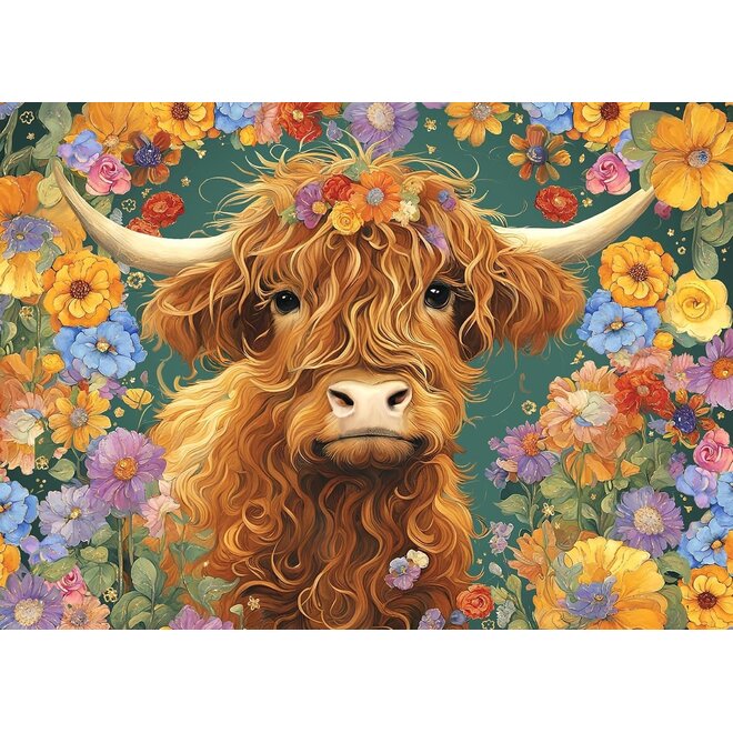 Highland Cow 500-Piece Puzzle