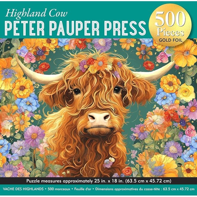 Highland Cow 500-Piece Puzzle
